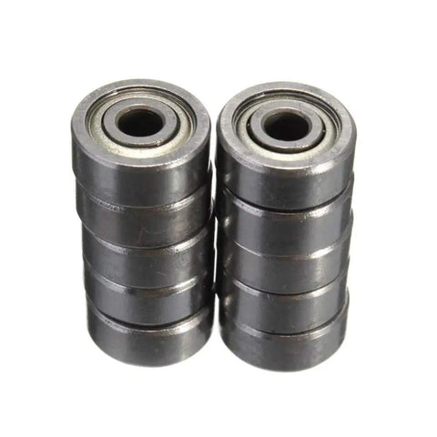 10 Pack Beefy 623ZZ Deep Groove Ball Bearings Kit Double Shielded Carbon Steel Miniature Bearings 3x10x4mm For Hobby RC Cars Drones And Projects Quiet Smooth Run stacked 623ZZ bearings
