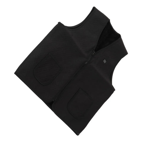 Heated Vest For Outdoors With Adjustable Temperature And Three Heat Levels, Lightweight Breathable Fabric, Size L laid flat