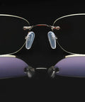 Super Comfy Silicone Airbag Glasses Nose Pads With Hella Soft Metal Support To Ditch Nose Pinch, clear silicone pads on metal frames.