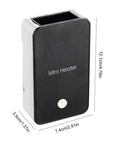 Energy Saving Mini Portable Heater For Home And Office Quiet Desktop Electric Heater Warmer, compact black design