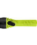 Neon Yellow LED Flashlight With Focused Narrow Beam And 420 Lumens Maxbright LED, Waterproof IPX8 Up To 100 Meters, Rugged Handheld Light