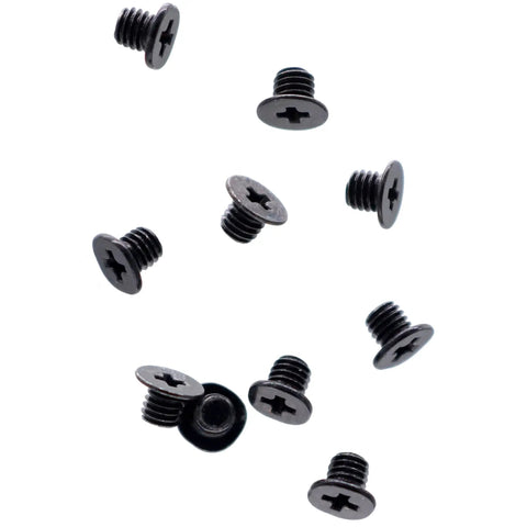 Straight Up 10 Pack M3 X 3mm Phillips Flat Head Machine Screws Black for Laptop Bottom Case Cover and 2Point5 SATA HDD SSD Mounting Fasteners