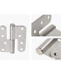 Heavy Duty Ball Bearing Cabinet Hinges Built Tough For Doors And Wood Furniture Runs Slick As Silk With Smooth Gliding Motion Silver 6 By 4 Inch close-up view of hinge detail