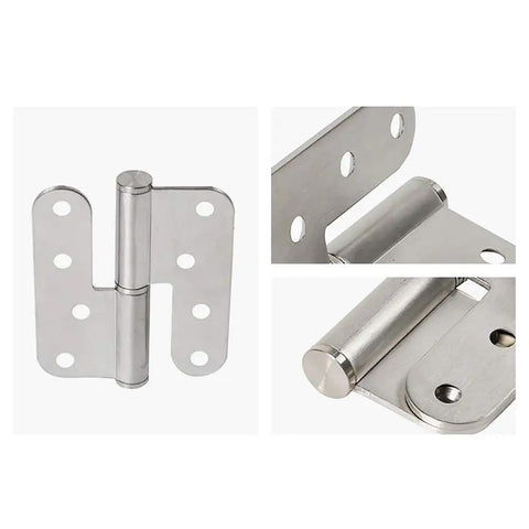 Heavy Duty Ball Bearing Cabinet Hinges Built Tough For Doors And Wood Furniture Runs Slick As Silk With Smooth Gliding Motion Silver 6 By 4 Inch close-up view of hinge detail