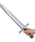 Foam Crusader Knight Sword Prop For LARP And Theatrical Cosplay, 17 Inch Medieval Sword Made From High Density PU Foam