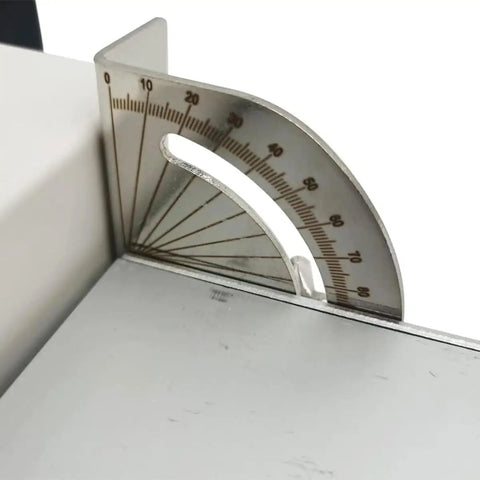 Angle measurement tool on Heavy Duty Acrylic Bender Heater With Smart Angle Bracket Setup And Rapid Water Cooling Loop Manual Hot Plastic Pvc Bending Machine For Sign Shops And No Hassle Workshop Builds 1250Mm.