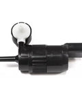 Heavy Duty Front Windshield Washer Pump With Hella Durable Motor For Chevy Bolt Euv Suburban Tahoe Ev No Fuss Reinstallation Auto Replacement Kit Genuine Oem Spec, black pump with connector.