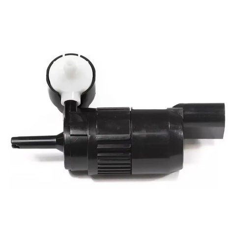 Heavy Duty Front Windshield Washer Pump With Hella Durable Motor For Chevy Bolt Euv Suburban Tahoe Ev No Fuss Reinstallation Auto Replacement Kit Genuine Oem Spec, side view showcasing motor and nozzle.