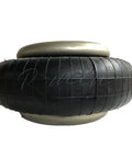 Premium One Piece Vibration Isolator Air Bag With Reinforced Gas Shock And Precision Damping Spring side view, black rubber material.