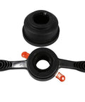 Wheel Balancer Repair Kit With Cone Set For Tire Machine Cups And Quick Release Hub Wing Nut Tools Durable Plastic Construction For Long Lasting Performance Easy Balancing And Quick Tire Changes Thread Pitch Compatible black plastic wheel balancer cone and hub tool