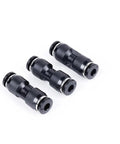 PTFE Tube Connector Pneumatic 1.75mm Filament Splitter For FlashForge AD5M And 5M Pro 3D Printer Parts 10 Pack Easy Install Replacement Durable And Reliable Fits 1.75mm Filament Systems Plug And Play. 10 black PTFE pneumatic connectors for 1.75mm filament tubes