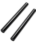 2 Pack Round Acetal Copolymer Rods In Three Quarter Inch Diameter And Twelve Inch Length, Opaque Black POM C Rods For Non Marring Fixtures