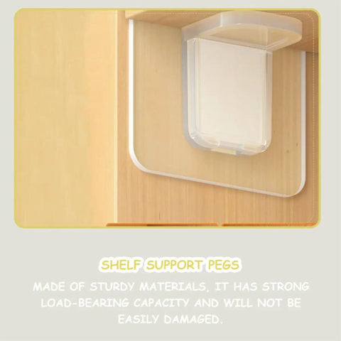 24 Pack ABS Shelf Brackets For Heavy Duty Shelves And Wall Racks Strong Load Bearing Clapboard Holder Showing Clear Support Peg