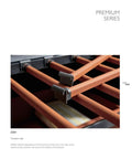 Smooth As Silk Slide Out Pant Rack For Clutter Free Closets Featuring Dead Simple Install And Generous Extra Large Capacity Finished In Bright Roman Orange for organizing trousers in a sleek aluminum frame.