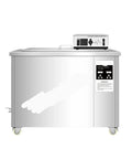 Heavy Duty Hella Big Industrial Ultrasonic Cleaning Tank 175 Liter Bath For Car Engines Metal Blocks Auto Parts Motherboard Oil Rust Degreasing 220V System with stainless steel finish and digital control.
