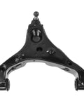 Mercedes Benz Sprinter 2500 Front Suspension Kit 4 Piece Control Arms Ball Joints Sway Bar Links Rear Wheel Drive 2015 2021, black control arm detail