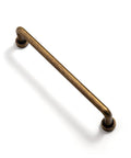 6 Pack 5 Inch Center To Center Antique Brass Cabinet Bar Pulls Hand Finished Artisan Patina Vintage Drawer Handles