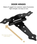 Heavy Duty Gate Hinges 2 Pack With Screws For Wooden Fence Gates And Barn Doors Outdoor Use Tough As Nails Built To Last For Farm Gates Weatherproof