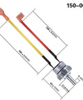 Air Pressure Switch 120 PSI To 150 PSI For 120V AC Air Compressors, Auto On At 120 PSI And Off At 150 PSI, dimensions shown
