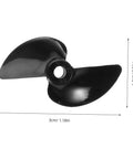 Close-up of Two Pack CNC Model Ship Propellers For RC Boats, Precision Balanced Blades, CNC Machined Propellers.