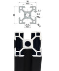 3030 Aluminum Profile Extrusion Linear Rail European Standard Anodized Aluminum for CNC Machines and 3D Printers diagram