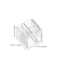 Tape Dispenser Spindle Adapters Plastic Replacement Axles Bundle For Quick No Hassle Tape Replacements Compact And Easy To Install Core Roller Spare Parts To Keep Your Desk Neat And Rolling, clear plastic adapter, 2.7 x 2.1 cm