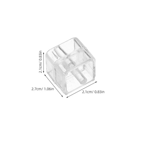 Tape Dispenser Spindle Adapters Plastic Replacement Axles Bundle For Quick No Hassle Tape Replacements Compact And Easy To Install Core Roller Spare Parts To Keep Your Desk Neat And Rolling, clear plastic adapter, 2.7 x 2.1 cm