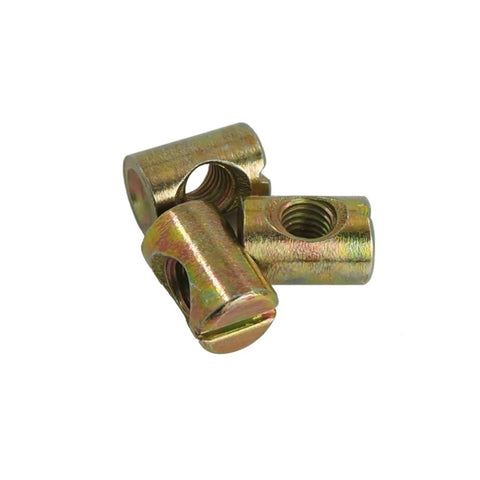 Heavy Duty Carbon Steel Cross Dowel Barrel Nuts M6 M8 Set For Furniture Assembly