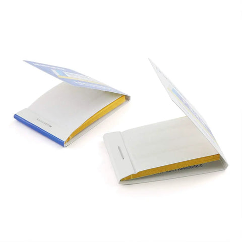 Two Pack PH Test Strips 1 To 14 And 6.4 To 8.0 With Color Chart Water And Soil Testing Kit open on a white background