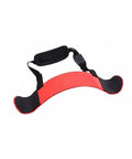 Arm Curl Isolator Training Aid With Upper Arm Stabilizer And Adjustable Strap Iron Board Support For Cleaner Bicep Form Red