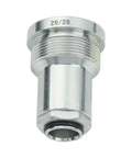 Heavy Duty Hydraulic Quick Coupler Plug Fits Tractors and Farm Equipment 0004 044 Series 16 UNF Female 6 Points Zero Tools Needed Plug and Play Style Easy Swap Setup for Yard Work or Heavy Lifts Fast Performance No Worries Just Get It Done, silver metal 29/26 plug
