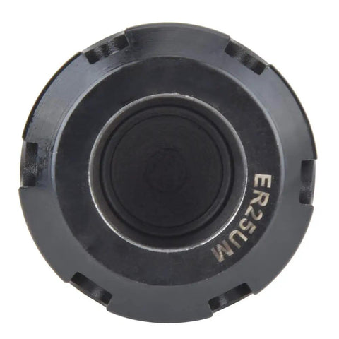 Front view of MT2 Morse Spindle Taper Shank With UM Thread ER25 Drill Collet Chuck Holder, MTA2 ER25UM for metalwork