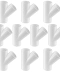 Ten Three Quarter Inch PVC Wye 3 Way Pipe Fittings Socket To Socket Leak Free for Faucets Hoses and Drip Irrigation Systems