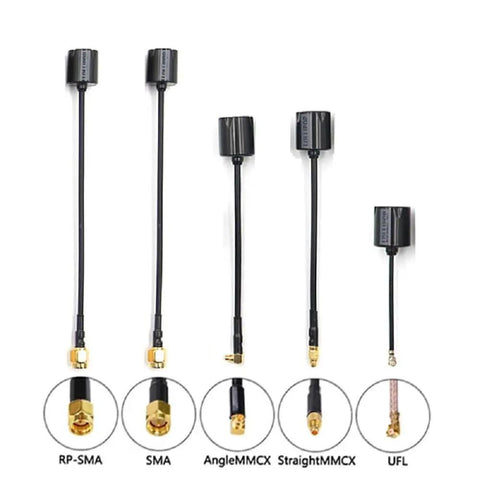 Micro 5.8G RHCP FPV Antenna For RC Drones With UFL SMA RPSMA MMCX Connectors 145mm Straight Cable Dope Range Low Feed Loss Easy Bend