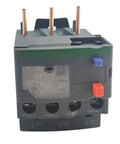 Front view of LRD16 Thermal Overload Relay For LC1D12 Through LC1D38 Contactors Adjustable 9-13 Amp Thermal Protection AC And DC Compatible