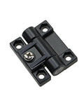 Slick Black Adjustable Damping Small Cabinet Door Hinge For No Fuss Install And Smooth Quiet Close Crafted From Top Quality Abs Nylon Plastic Single Piece close-up