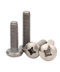 Prime Grade Pure Titanium Phillips Cross Screws M6 M8 Pan Fasteners with corrosion-resistant shiny finish