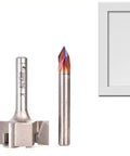 Tough Built Four Piece Router Bit Set For Making Shaker Cabinet Doors And Smooth Mdf Work, 1/4" Shank Solid Carbide Cutters