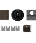 Replacement Parts Kit For BSC13-16 Electric Strapping Machine Includes JD1024 Welding Tooth Plate, JD1013 Tension Wheel, JD1014 Tension Tooth Plate, JD1029 Cutter, JD1030 Cutter Pressure Spring, And 4 JD1082 Metal Gaskets