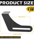 Two Pack Bench Grinder Tool Rest Brackets Nine Point Eight Four Inch Steel Protective Rest For Bench Grinder Polisher