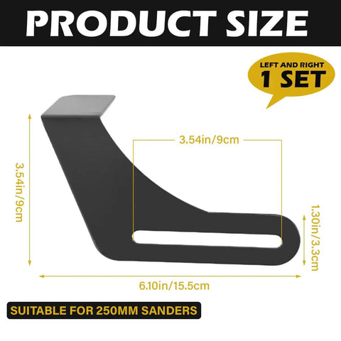 Two Pack Bench Grinder Tool Rest Brackets Nine Point Eight Four Inch Steel Protective Rest For Bench Grinder Polisher