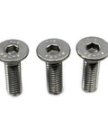 Killer Quality A2 Stainless Steel Socket Countersunk Screws M3 X 12mm Hex Drive bolts showing flat heads and threaded shafts