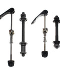 Front And Rear Quick Release Skewers For Road, Mountain, MTB And BMX Bikes, Built To Last Iron Bike Axle Set Display