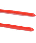 Close-up of red handles for Beefy Heavy Duty Metal Bending Pliers Hand Seamer With Three Jaw Sizes