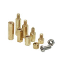 DIY Electronics Standoffs Kit With M2 M2.5 M3 M4 M5 Brass Spacers And Hex Pillar Mounts, 320Pcs M3 Spacers, Perfect For PCB Assembly And Computer DIY Projects brass hex standoffs and screws