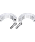 Split Shaft Collar Clamp On For One And Three Eighths Inch Shaft Two Piece Aluminum Alloy Collar with screws, side view