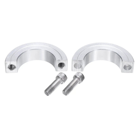 Split Shaft Collar Clamp On For One And Three Eighths Inch Shaft Two Piece Aluminum Alloy Collar with screws, side view
