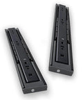 Soft Close Cabinet Drawer Slides With 3 Fold Full Extension, Side Mount Track Glides, Damping Buffer, Double Row Ball Bearings