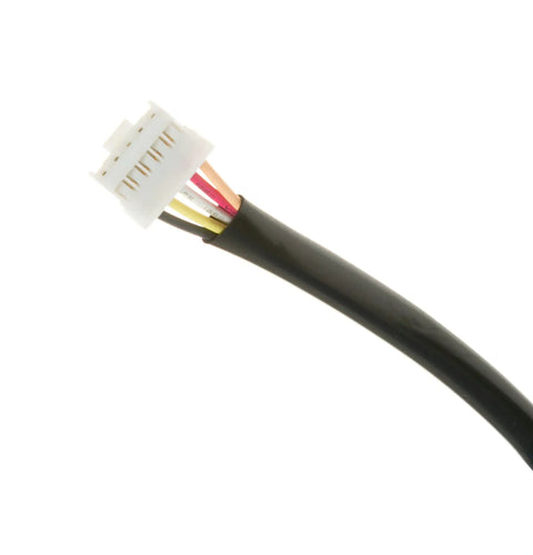 Close-up of cable for Refrigerator Condenser Fan Motor Assembly Replacement WR60X23363 showing connector and wires