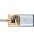 Compact 6V DC Gear Motor With Metal Gearbox For Tiny Projects N20 Micro Geared Motor Low Speed High Torque Kit Friendly For DIY Robotics And Gadgets Great For Builds showing metal gears